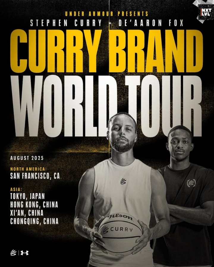 🧑‍🍳库里八月中国行官宣！库里来重庆/福克斯还去香港&amp;西安